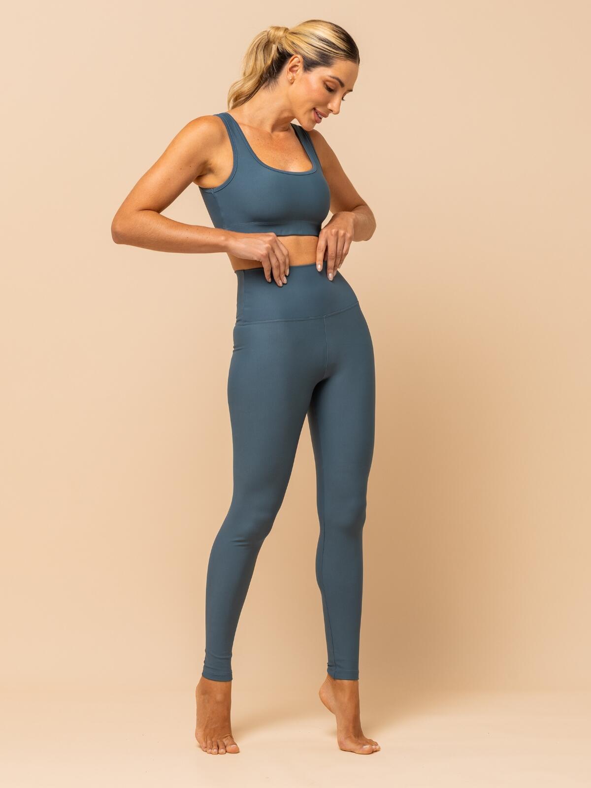 High-Waist Legging Teal – Compression & Comfort