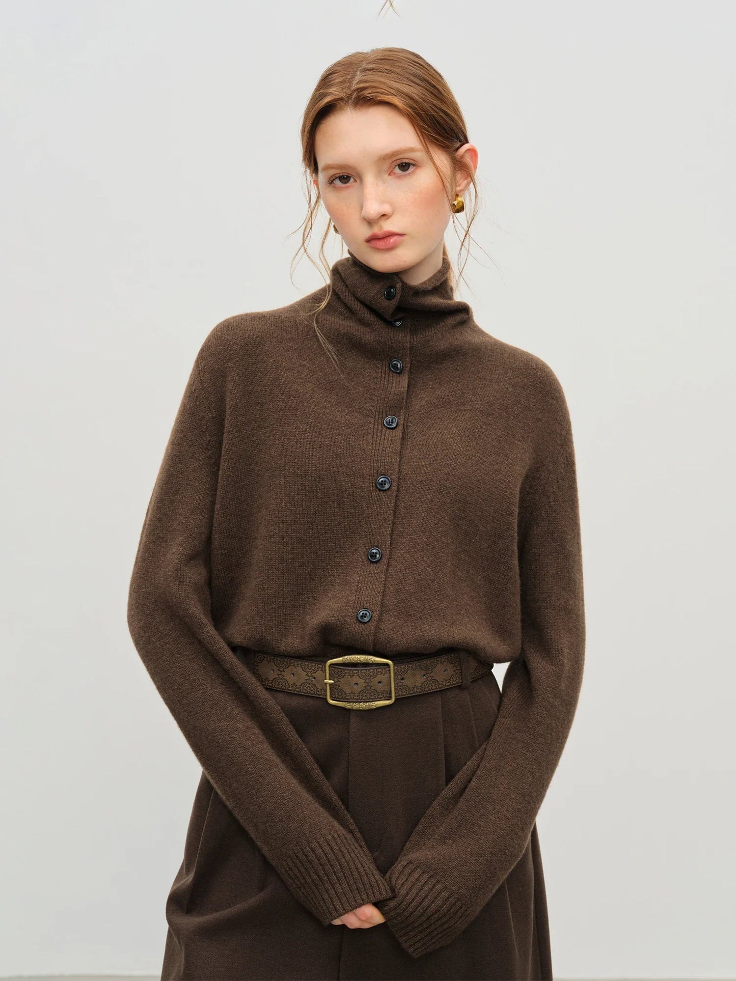 Convertible Wool Blend Cardigan