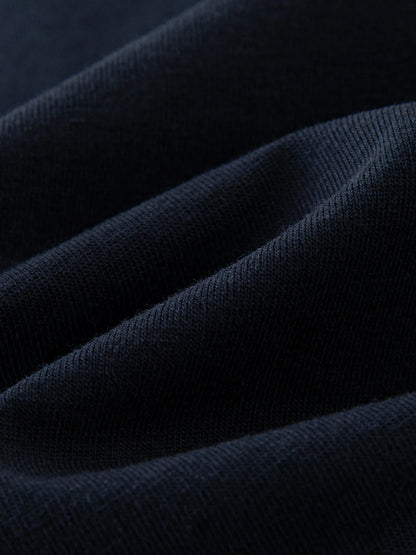 Navy Blue Lace-Up T-Shirt