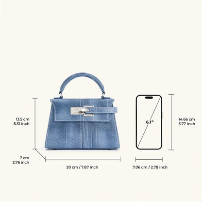 Elegant Denim Blue Tote