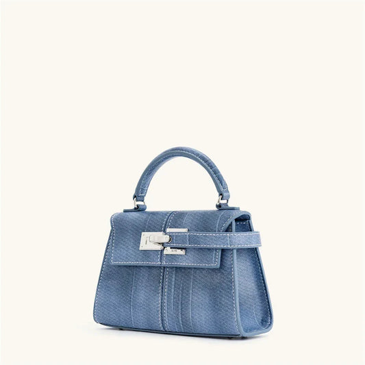 Elegant Denim Blue Tote