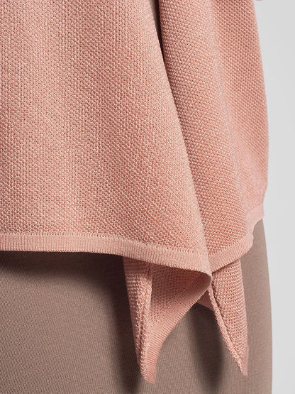 Women’s Antique Pink 7/8 Sleeve Open Front Knit Cardigan